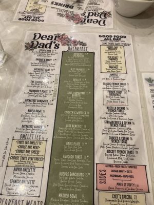 Menu photo 1 Dear Dad’s Greensboro, NC