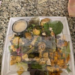 Saladworks - "Tofu" superfood salad... the manager added chicken to it?!?!?!