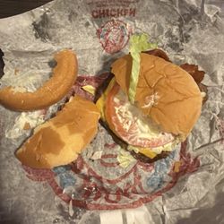 Wendy's - Not surprised something's wrong with my food the buns are hard ! Like what the heck man Not even worth returning for a redo