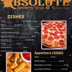 Absolute Sports Bar & Lounge - Menu