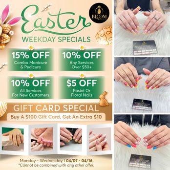 Bloom Nail & Spa - EASTER WEEKDAY SPECIALS - Nail Salons Near Me - Monroe, Michigan Bloom Nail & Spa - EASTER WEEKDAY SPECIALS - Nail Salons Near Me - Monroe, Michigan
