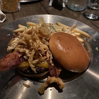 Eureka! - Cowboy Burger and Truffle Cheese Fries! - Burgers Near Me - Ontario, California Eureka! - Cowboy Burger and Truffle Cheese Fries! - Burgers Near Me - Ontario, California