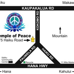 Temple Of Peace - Temple of Peace Healing Sanctuary map at 575 Haiku Road, Haiku, HI