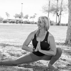 Exhale Yoga - Side Lunge by the lovely Tracy