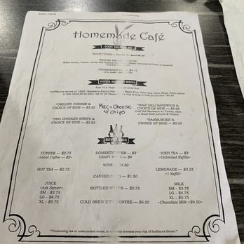 Homemade Cafe - Cafes Near Me - Pepin, Wisconsin