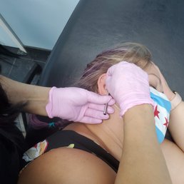 Rossmery setting up my Daith piercing Rossmery setting up my Daith piercing