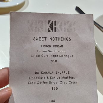 Kapa Hale - dessert menu August 2021 - Hawaiian Near Me - Honolulu, Hawaii Kapa Hale - dessert menu August 2021 - Hawaiian Near Me - Honolulu, Hawaii