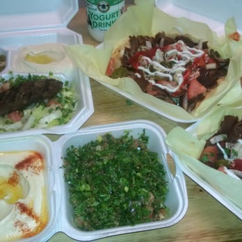 Me'Mo's Middle Eastern Cuisine - Dinner for the whole family tonight. My Fiance had his Kabob on salad instead of rice. Delicious Fresh, made to order food!! - Lebanese Near Me - Modesto, California
