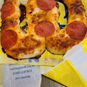 Wetzel's Pretzels - a pepperoni bagel - Pretzels Near Me - Sherman Oaks, California Wetzel's Pretzels - a pepperoni bagel - Pretzels Near Me - Sherman Oaks, California