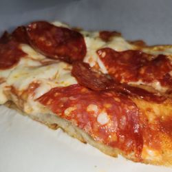 The focaccia Sicilian slice