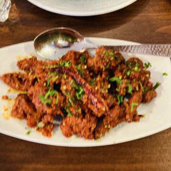 Royal Kitchen - Chicken 65 - Bold Spicy Fried Chicken Cubes with Indian Spices and Curry Leaves - Indian Near Me - Carlisle, Pennsylvania Royal Kitchen - Chicken 65 - Bold Spicy Fried Chicken Cubes with Indian Spices and Curry Leaves - Indian Near Me - Carlisle, Pennsylvania