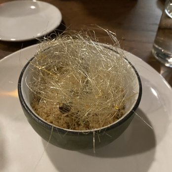 Farmers Grain Kitchen + Cellar - The straws are made of caramel wrapped around a chocolate "tree trunk" growing out of ground made of ice cream. Delicious! - New American Near Me - Edmond, Oklahoma Farmers Grain Kitchen + Cellar - The straws are made of caramel wrapped around a chocolate "tree trunk" growing out of ground made of ice cream. Delicious! - New American Near Me - Edmond, Oklahoma
