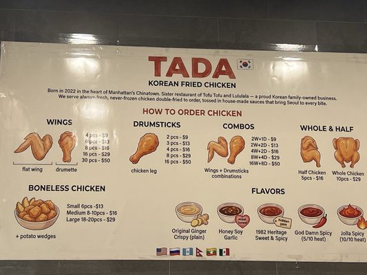 TADA KOREAN FRIED CHICKEN & MORE - Updated May 2026 - 70 Bayard St, New ...