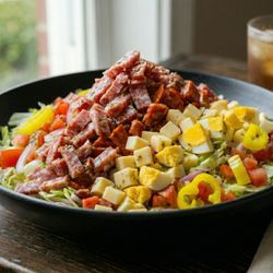 The ultimate Chopped Hoagie Salad in Port Salerno. Fresh meats, cheese & veggies piled high. The Heavyweight lunch at The Whistle Stop.