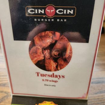 Cin Cin Burger BAR - Tuesday $0.79 wings - Burgers Near Me - Winston-Salem, North Carolina Cin Cin Burger BAR - Tuesday $0.79 wings - Burgers Near Me - Winston-Salem, North Carolina