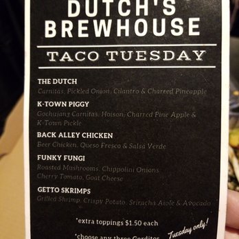 Dutch's Brewhouse - Tacos are bombbb - Breweries Near Me - Long Beach, California
