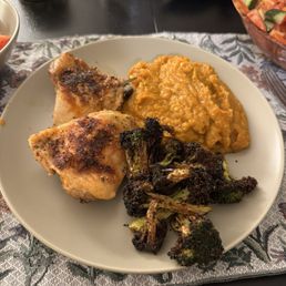 Chicken thigh dinner I made with Bolyards chicken!