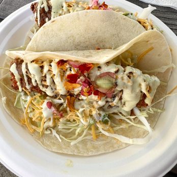 Sleeping Giant Grill - Ono fried tacos minus onions YUM - Seafood Near Me - Kapaa, Hawaii Sleeping Giant Grill - Ono fried tacos minus onions YUM - Seafood Near Me - Kapaa, Hawaii