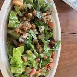 Bowl of lettuce