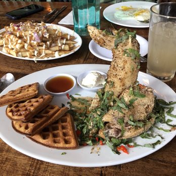 Nue - Chendgu Chicken and waffles. Unique and extra yummy! - Tapas/Small Plates Near Me - Seattle, Washington Nue - Chendgu Chicken and waffles. Unique and extra yummy! - Tapas/Small Plates Near Me - Seattle, Washington