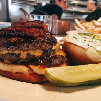 Au Cheval - The double cheeseburger. In Chicago, double means triple. - Bars Near Me - Chicago, Illinois