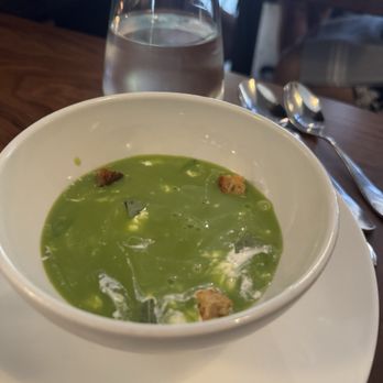 Bûcheron - Chilled pea soup - French Near Me - Minneapolis, Minnesota
