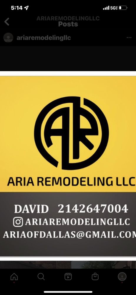 Slide of Aria Remodeling