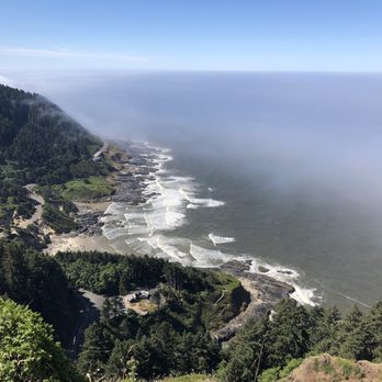 Cape Perpetua Scenic Area - Even with the marine layer the view is stunning. - Hiking Near Me - Yachats, Oregon Cape Perpetua Scenic Area - Even with the marine layer the view is stunning. - Hiking Near Me - Yachats, Oregon