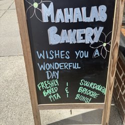 Mahalab Bakery - Sign out front