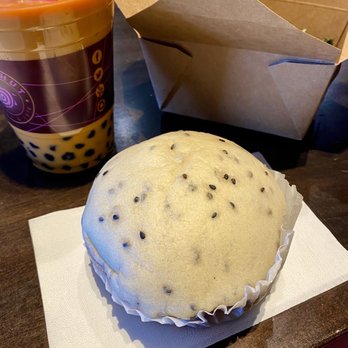 Sweet Hut Bakery & Cafe - Thai Iced Tea with Honey Boba and Violet - Bakeries Near Me - Duluth, Georgia Sweet Hut Bakery & Cafe - Thai Iced Tea with Honey Boba and Violet - Bakeries Near Me - Duluth, Georgia