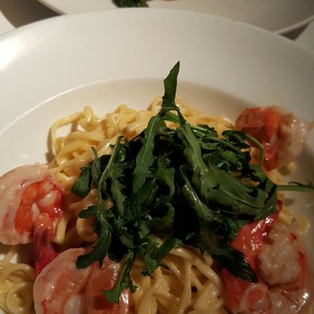 Parkway Grill - Shrimp linguine with lemon alfredo sauce (filet mignon in background) - New American Near Me - Pasadena, California Parkway Grill - Shrimp linguine with lemon alfredo sauce (filet mignon in background) - New American Near Me - Pasadena, California