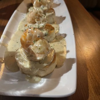Stoney River - Whiskey Shrimp on Country Toast! So good! - Steakhouses Near Me - Nashville, Tennessee