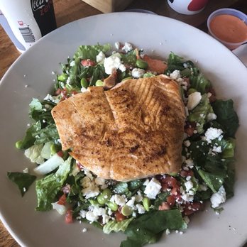 Guru's Cafe - Blackened Salmon Salad - Coffee & Tea Near Me - Provo, Utah Guru's Cafe - Blackened Salmon Salad - Coffee & Tea Near Me - Provo, Utah