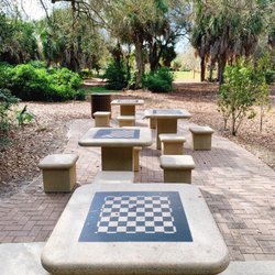 Oak Hammock Park - Chess or checkers tables