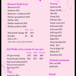 Better Life Nails & Spa - The price list