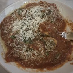 Ravioli with meat sauce