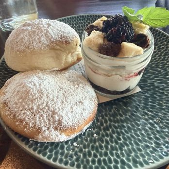 Juju - Bao Doughnuts with Chai Cream - Tapas/Small Plates Near Me - Durham, North Carolina Juju - Bao Doughnuts with Chai Cream - Tapas/Small Plates Near Me - Durham, North Carolina