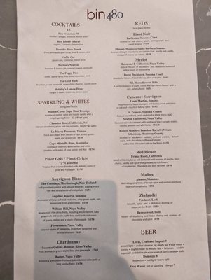 Menu photo 2 Bin 480 San Francisco, CA Menu photo 2 Bin 480 San Francisco, CA
