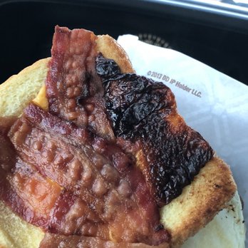 Dunkin' - That black stuff was supposed to be cheese. Yeah I know. - Coffee & Tea Near Me - Champaign, Illinois