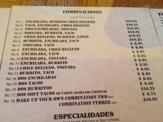 Menu photo 4 El Azteca Mexican Fairfield, CA