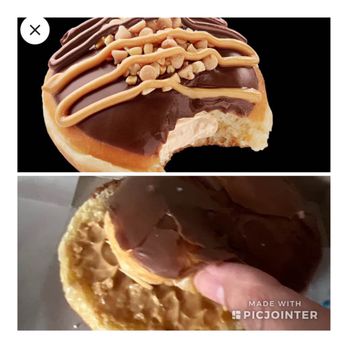 Donut Corner - PEANUT BUTTER donut: FALSE ADVERTISING. Cheap knockoff, not even PB-cream. Just PB straight from the damn PB jar, and no toppings. RIPOFF! - Donuts Near Me - Elk Grove, California Donut Corner - PEANUT BUTTER donut: FALSE ADVERTISING. Cheap knockoff, not even PB-cream. Just PB straight from the damn PB jar, and no toppings. RIPOFF! - Donuts Near Me - Elk Grove, California