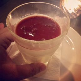The panna cotta was a little thick but acceptable. The panna cotta was a little thick but acceptable.
