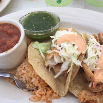 Pure Taqueria - Fish tacos    with Frijoles Charros - Bars Near Me - Roswell, Georgia