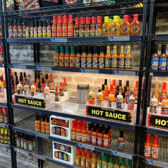 Pepper Palace - shelves of hot sauces and hot sauces - Specialty Food Near Me - Charleston, South Carolina Pepper Palace - shelves of hot sauces and hot sauces - Specialty Food Near Me - Charleston, South Carolina