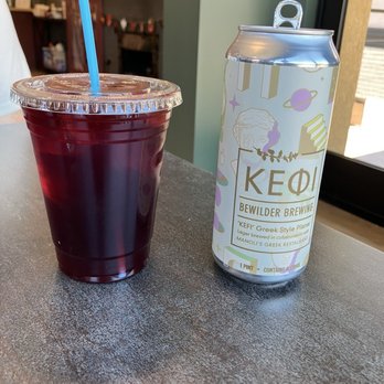 Parea - Hibiscus iced tea and Bewilder Greek Pilsner! Refreshing!! - Greek Near Me - Salt Lake City, Utah Parea - Hibiscus iced tea and Bewilder Greek Pilsner! Refreshing!! - Greek Near Me - Salt Lake City, Utah