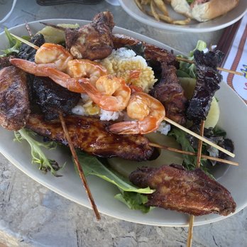 Captain Al's Restaurant & Tiki Bar - Captain Al's Skewered Polynesian combo. - Tiki Bars Near Me - Buzzards Bay, Massachusetts