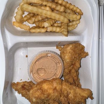Raising Cane's Chicken Fingers - Wanted to give it another shot after my horrible experience and literally got jipped 10 fries and 3 tiny chickens. Waste of money. - Chicken Shop Near Me - Murrieta, California