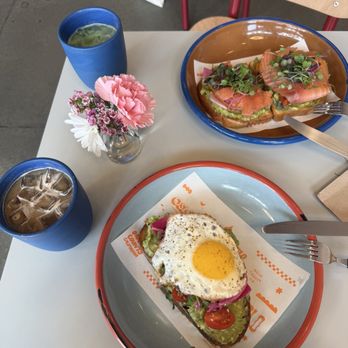 Oslo Coffee - Avo toast with egg and salmon. - Coffee & Tea Near Me - Ladera Ranch, California