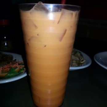 The Thai Restaurant - Large Thai Iced Tea - Thai Near Me - Lancaster, California