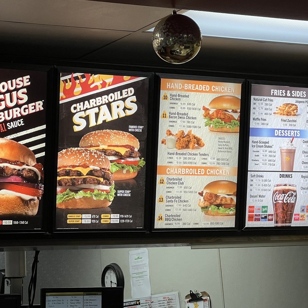 menus on the wall